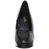 Negro Charol 11,5 cm FLAIR-480 zapatos de saln para hombre