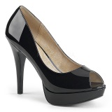 Negro Charol 13,5 cm CHLOE-01 zapatos de saln tallas grandes