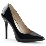 Negro Charol 13 cm AMUSE-20 zapatos tacn de aguja puntiagudos