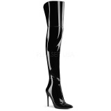 Negro Charol 13 cm COURTLY-3012 botas altas pleaser