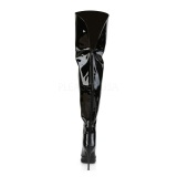 Negro Charol 13 cm COURTLY-3012 botas altas pleaser