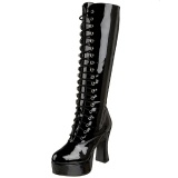 Negro Charol 13 cm ELECTRA-2020 Botas de mujer para Hombres