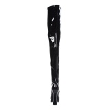 Negro Charol 13 cm ELECTRA-3000Z over knee botas altas con tacn