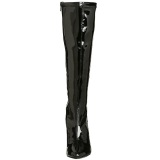 Negro Charol 13 cm SEDUCE-2000 Botas de mujer para Hombres