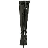 Negro Charol 13 cm SEDUCE-2000 Botas de mujer para Hombres