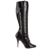 Negro Charol 13 cm SEDUCE-2020 Botas de mujer para Hombres