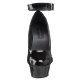 Negro Charol 15 cm DELIGHT-686 Zapatos de tacn altos mujer