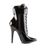 Negro Charol 15 cm DOMINA-1023 Botines de mujer para Hombres