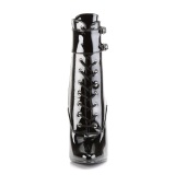 Negro Charol 15 cm DOMINA-1023 Botines de mujer para Hombres