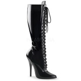 Negro Charol 15 cm DOMINA-2020 Botas de mujer para Hombres