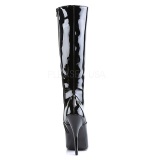 Negro Charol 15 cm DOMINA-2020 Botas de mujer para Hombres