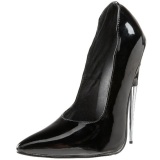 Negro Charol 15 cm SCREAM-01 Fetish Zapatos de Saln