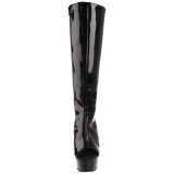 Negro Charol 16 cm DELIGHT-2018 Botas Mujer Plataforma