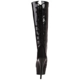 Negro Charol 16 cm DELIGHT-2018 Botas Mujer Plataforma