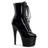 Negro Charol 18 cm ADORE-1020 botines mujer con plataforma