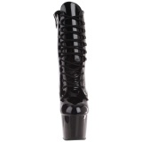 Negro Charol 18 cm ADORE-1020 botines mujer con plataforma