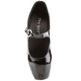 Negro Charol 18 cm BALLET-08 Fetish Zapatos de Saln