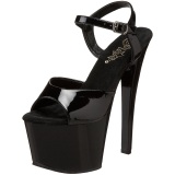 Negro Charol 18 cm Pleaser SKY-309 Zapatos Tacn Aguja Plataforma