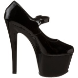 Negro Charol 18 cm Pleaser SKY-387 Plataforma Zapatos de Saln