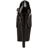 Negro Charol 18 cm Pleaser SKY-387 Plataforma Zapatos de Saln