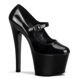 Negro Charol 18 cm Pleaser SKY-387 Plataforma Zapatos de Saln