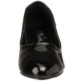 Negro Charol 5 cm FAB-420W Zapatos de Saln para Hombres