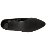 Negro Charol 5 cm FAB-420W Zapatos de Saln para Hombres