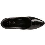 Negro Charol 5 cm FAB-420W zapatos de saln tacn bajo