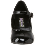 Negro Charol 5 cm SCHOOLGIRL-50 Zapato Saln Clasico para Mujer