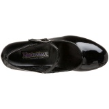 Negro Charol 5 cm SCHOOLGIRL-50 Zapato Saln Clasico para Mujer