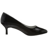 Negro Charol 6,5 cm KITTEN-01 zapatos de saln tallas grandes