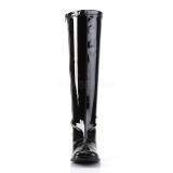 Negro Charol 7,5 cm GOGO-300WC botas de mujer de caa ancha