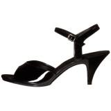 Negro Charol 8 cm BELLE-309 Sandalias Femininas Planos