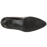 Negro Charol 8 cm DIVINE-440 zapatos de saln tacn bajo