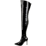 Negro Charol 9,5 cm LUST-3000 over knee botas altas con tacn