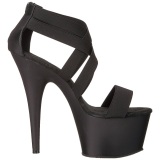 Negro Elastico 18 cm ADORE-769 Plataforma Zapatos de Tacn Alto