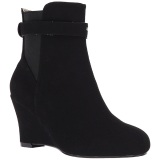 Negro Gamuza 7,5 cm KIMBERLY-102 botines tallas grandes