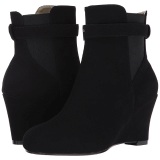 Negro Gamuza 7,5 cm KIMBERLY-102 botines tallas grandes