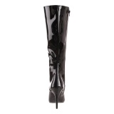 Negro Lacado 10,5 cm VANITY-2020 Botas de Cordones Mujer