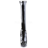 Negro Lacado 15 cm DOMINA-2000 Tacn Alto Botas Mujer