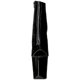 Negro Lacado 20 cm Pleaser FLAMINGO-1018 Plataforma Botines Altos