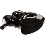 Negro Lacado 20 cm Pleaser XTREME-873 Tacn Alto Plataforma