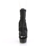 Negro Malla 15 cm Pleaser Plataforma Botines Altos