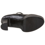 Negro Mate 11 cm MARYJANE-50 Mary Jane Plataforma Zapatos de Saln