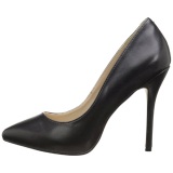 Negro Mate 13 cm AMUSE-20 zapatos tacn de aguja puntiagudos