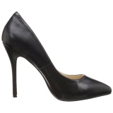 Negro Mate 13 cm AMUSE-20 zapatos tacn de aguja puntiagudos