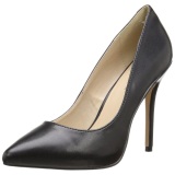 Negro Mate 13 cm AMUSE-20 zapatos tacn de aguja puntiagudos