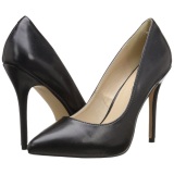 Negro Mate 13 cm AMUSE-20 zapatos tacn de aguja puntiagudos