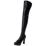 Negro Mate 13 cm ELECTRA-3000Z over knee botas altas con tacn