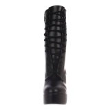 Negro Mate 13 cm Pleaser ELECTRA-1020 Plataforma Botines Altos